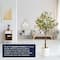 American Art Decor 4ft. Realistic Artificial Eucalyptus Tree in White Pot